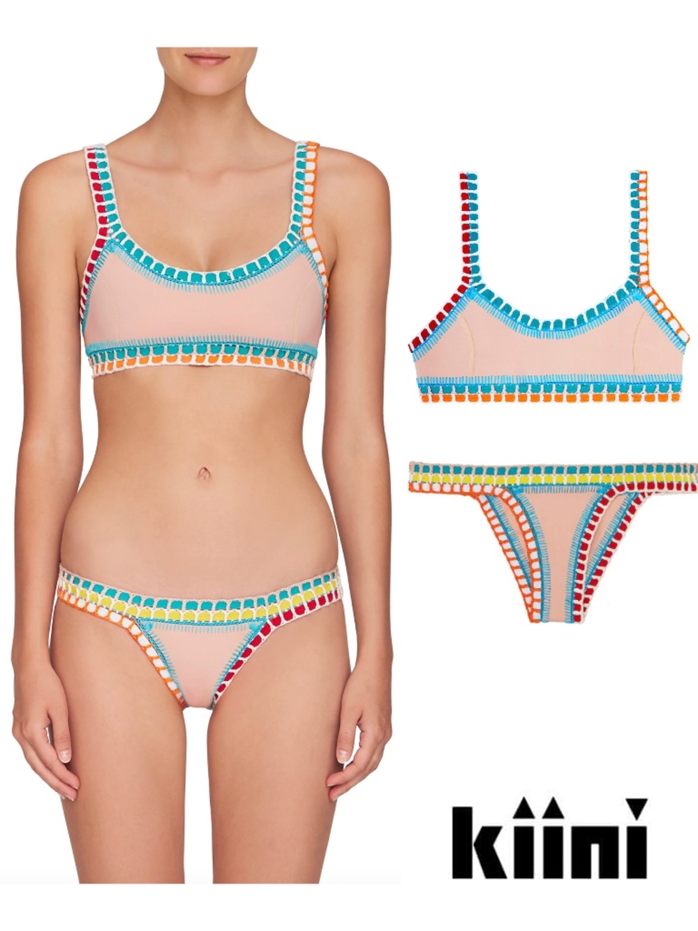 Kiini Luna Scoop bikini top and Luna Bikini Bottom